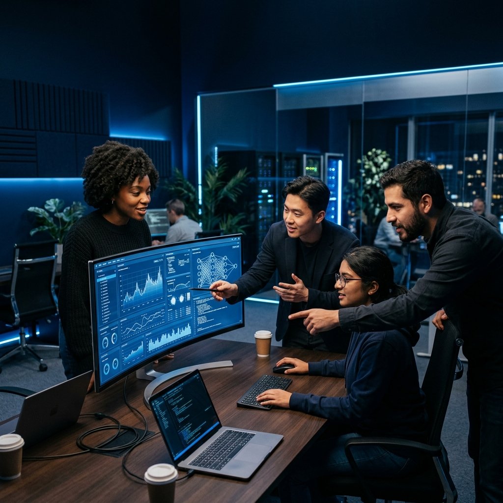 Team collaboration at VaultSphere AI